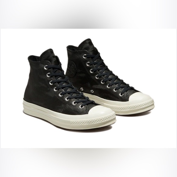 Converse Chuck 70 High‘Black Embossed Unisex Men’s 7.5 Women’s 9.5 High-Tops New - Picture 2 of 6